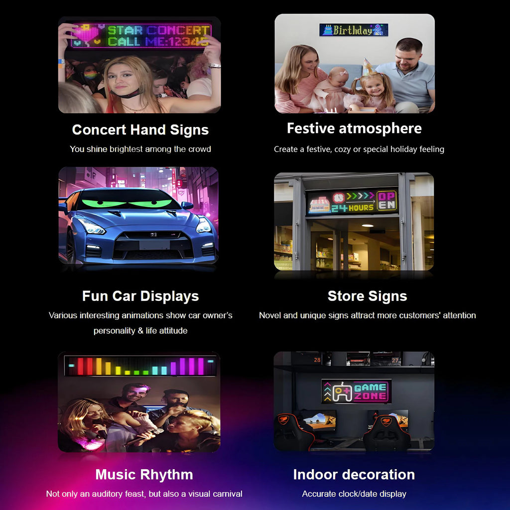 NexoMatrix™ - Pannello LED Smart Programmabile (RGB & Bluetooth Control).