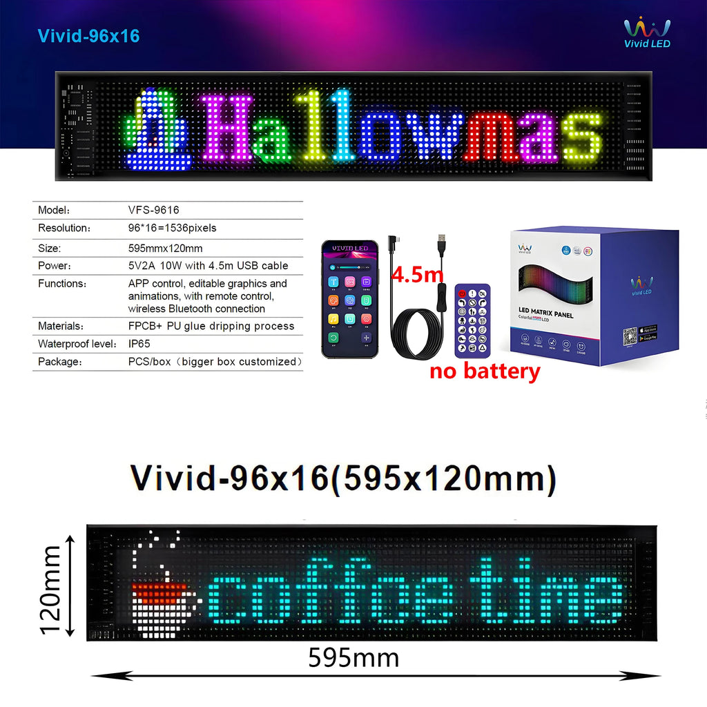 NexoMatrix™ - Pannello LED Smart Programmabile (RGB & Bluetooth Control).