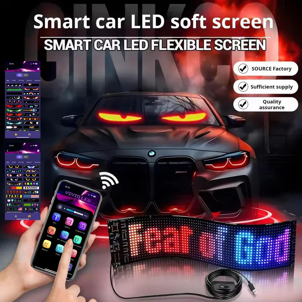 NexoMatrix™ - Pannello LED Smart Programmabile (RGB & Bluetooth Control).