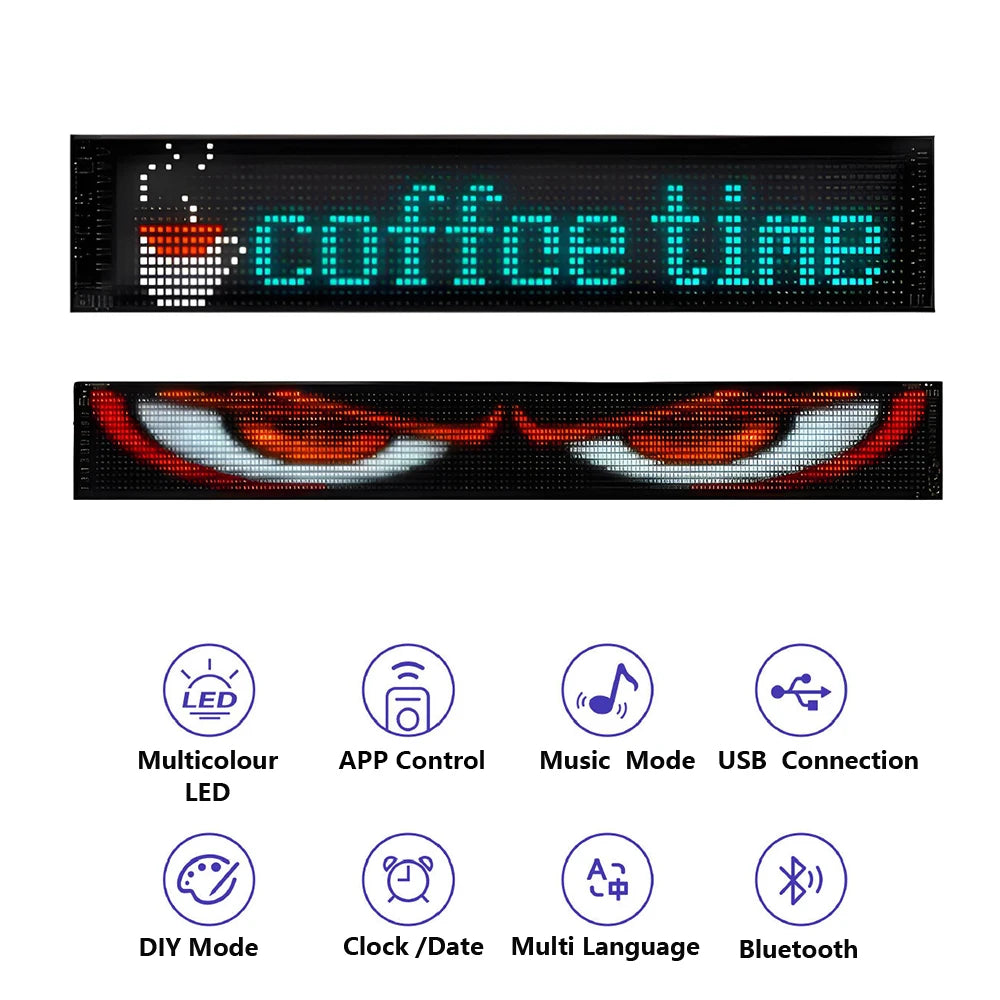 NexoMatrix™ - Pannello LED Smart Programmabile (RGB & Bluetooth Control).